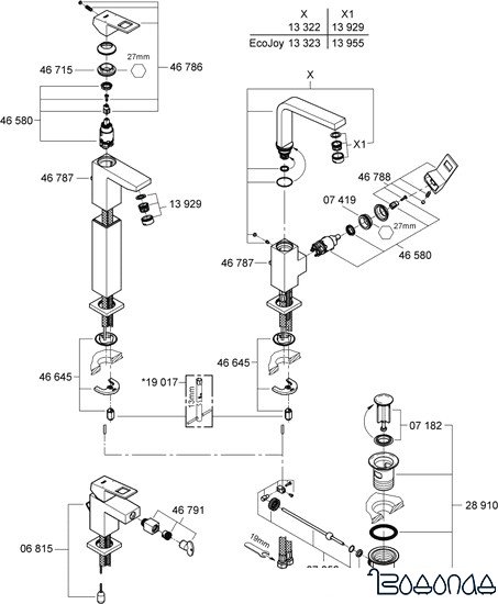 Смеситель Grohe Eurocube 23138000