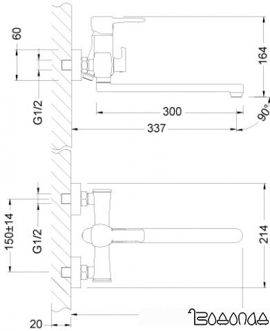 Смеситель Lemark Evitta LM0551C