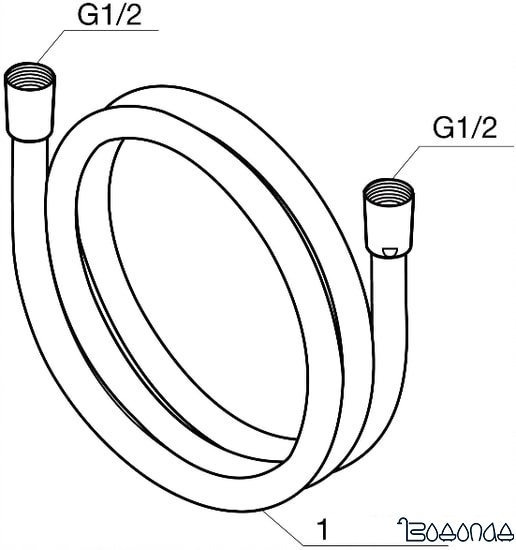 Душевой шланг AM.PM Like F0400164 фото 2