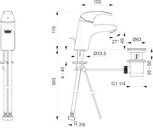 Смеситель Oras Polara 1400F