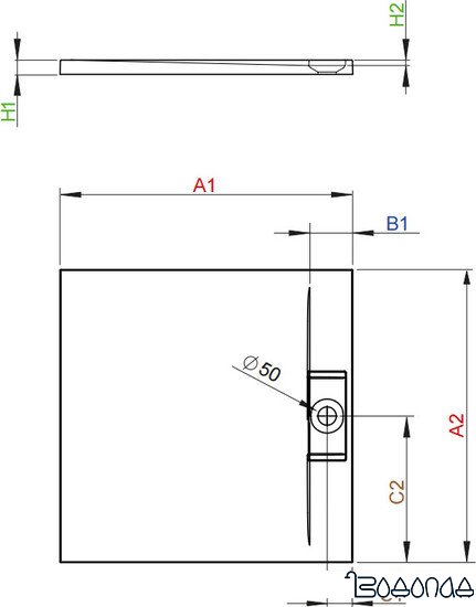Душевой поддон Radaway Giaros C 100x100 [M3GRC1010]