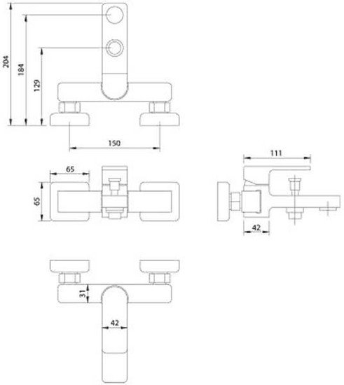 Смеситель Omnires Baretti BA7830 CR