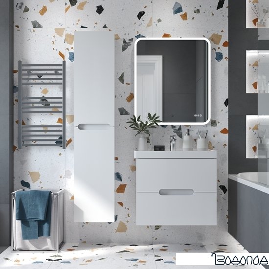 Briz Тумба подвесная Пола 90 с умывальником Грэйс фото 4