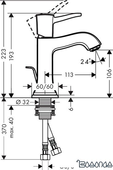 Смеситель Hansgrohe Metropol Classic 31300000 (хром)