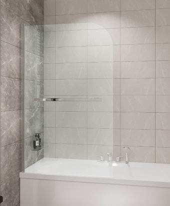 Стеклянная шторка для ванны Grossman GR-104 150х80