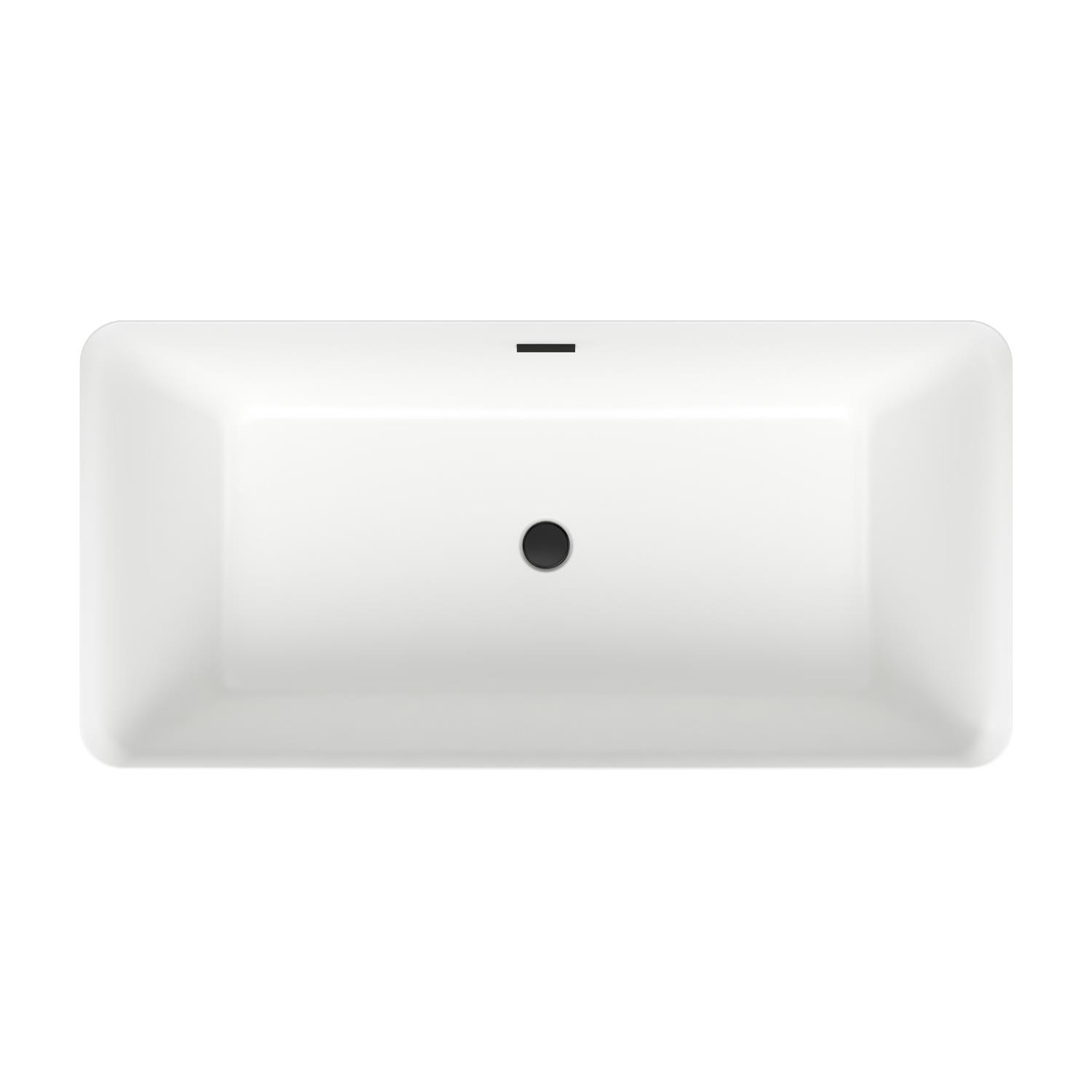 Контраст White & Matte Black ванны DeSire