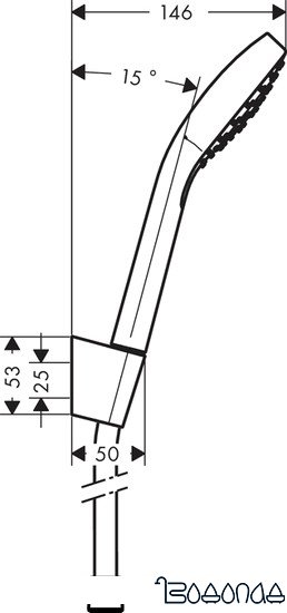 Душевой гарнитур Hansgrohe Croma Select S [26420400]