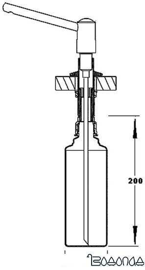 Дозатор для жидкого мыла McAlpine SOAP-JAD-CPB