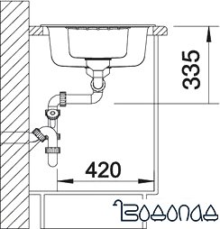 Кухонная мойка Blanco Zia 6 S (белый) [514742]