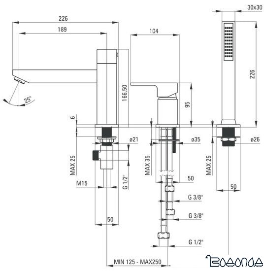Смеситель Deante Anemon Bis BBZ N13M
