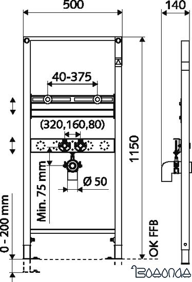 Инсталляция для раковины Schell Montus 03 074 00 99