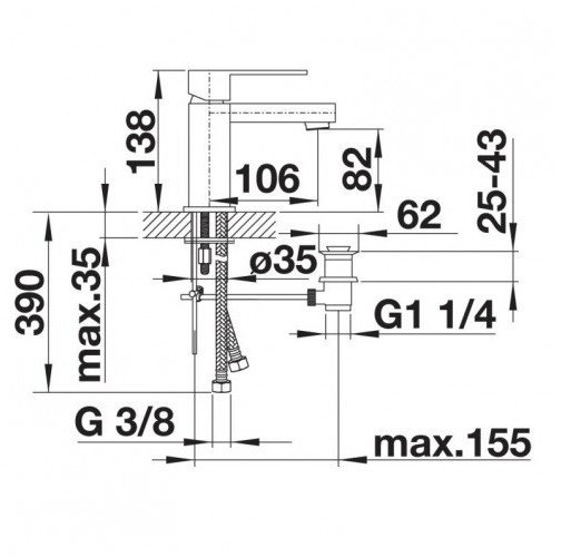 Смеситель Blanco Aron-WT [520393]