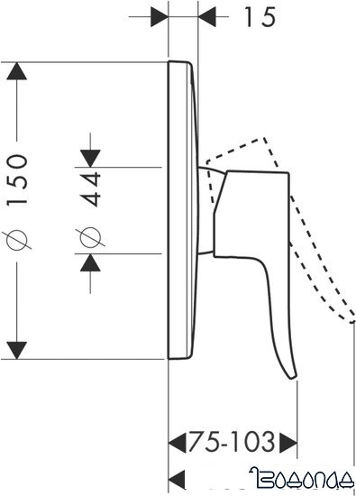 Смеситель Hansgrohe Metris 31685000