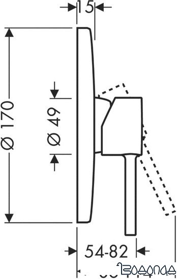 Смеситель Axor Starck 10616000 (хром)