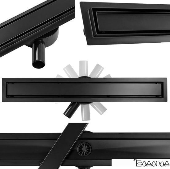 Трап/канал Calani Eco360 100 Black CAL-G0018