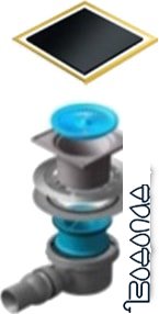 Трап/канал Pestan Confluo Standard Black Glass 1 Gold