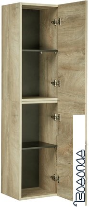 Акватон Шкаф-полупенал Фабрик 34 1A242803LTDU0 (дуб эндгрейн)