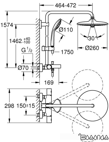 Душевая система Grohe Euphoria System 260 27475002 фото 2
