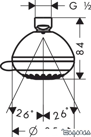 Верхний душ Hansgrohe Crometta 85 Multi [28425000] фото 2