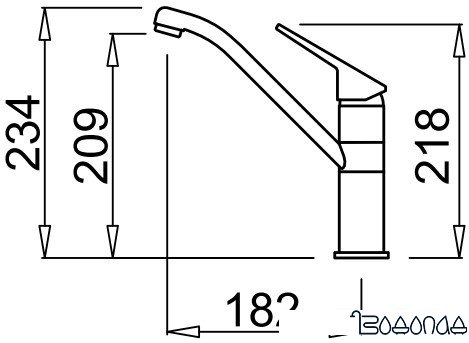 Смеситель Elleci Teseo Cromato фото 2