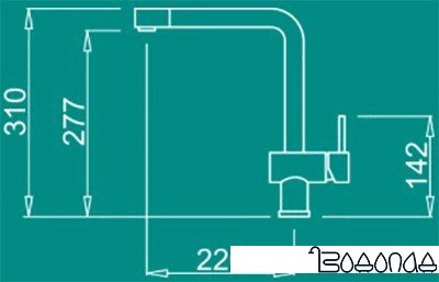 Смеситель Elleci Stream Titanium M73