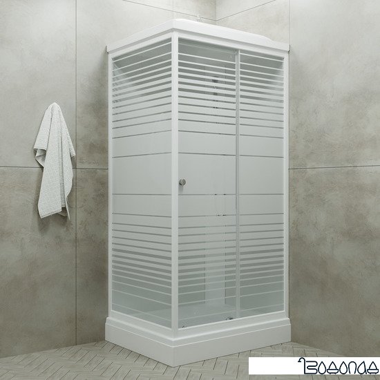 Душевая кабина Triton Квадро А3 ДН4 120х80 R (полосы)