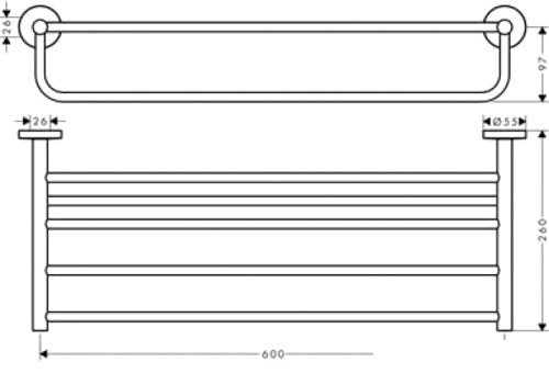 Набор для туалета Hansgrohe Logis Set Universal 41728000