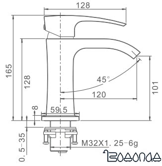 Смеситель Gappo G1007-4