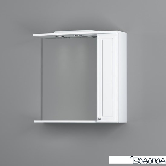 AM.PM Шкаф с зеркалом Palace One 75 M41MPR0751WG (правый,белый глянец) фото 2