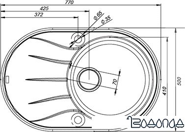 Кухонная мойка IDDIS Kitchen G K12G771i87