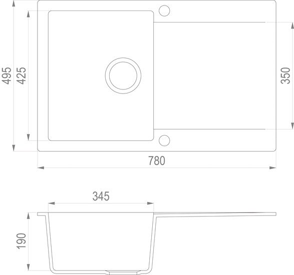 Кухонная мойка TEKA Clivo 45 B-TQ Алюминий [40148001]