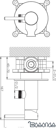 Гигиенический душ Omnires Y SYSYBI2CR