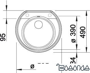 Кухонная мойка Blanco Rondoval 45 (кофе) [515676]