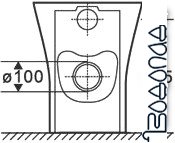 Унитаз CeramaLux 215D фото 4