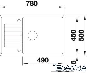 Кухонная мойка Blanco ZIA XL 6 S Compact (кофе) Кухонная мойка Blanco ZIA XL 6 S Compact (кофе)