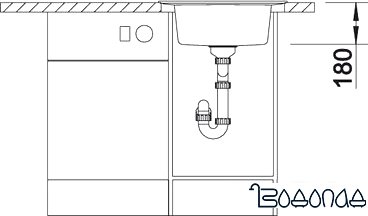 Кухонная мойка Blanco Rondoval 45 (кофе) [515676] фото 4