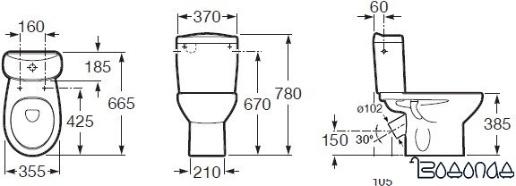 Унитаз Roca Victoria [34239U000] фото 3
