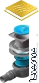 Трап/канал Pestan Confluo Standard Square 2 Mask Gold