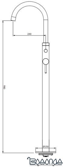 Смеситель Omnires Y Y1233CR