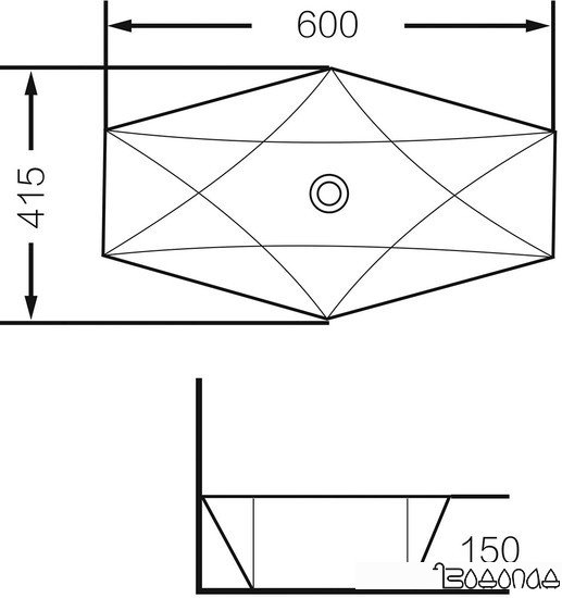 Умывальник Grossman GR-3030 фото 2