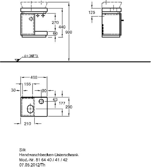 Keramag Silk тумба под умывальник (816442000)