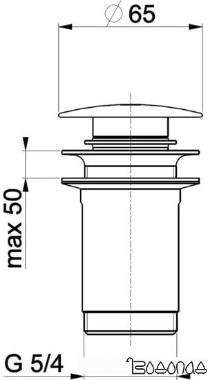 Донный клапан Armatura 660-254-81