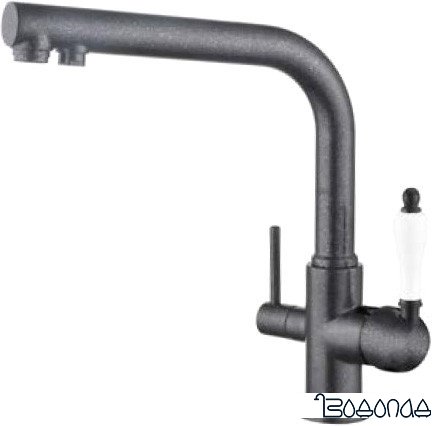 Смеситель Kaiser Vincent (черный мрамор) [31144-2 Bl]