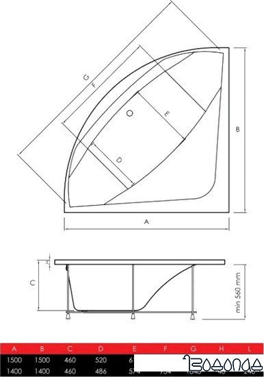 Ванна Vayer Boomerang 150x150 фото 3