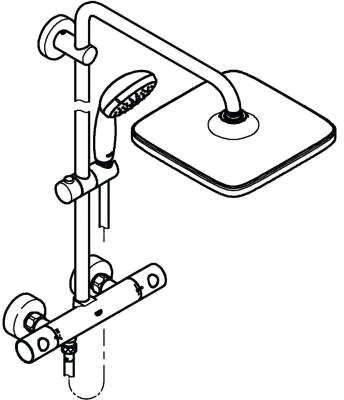 Душевая система Grohe QuickFix Vitalio Start 250 CUBE 26697000 фото 4