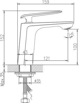 Смеситель Haiba HB10548-8 (белый)
