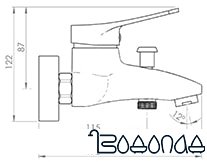 Смеситель Inan Uzay M2001K