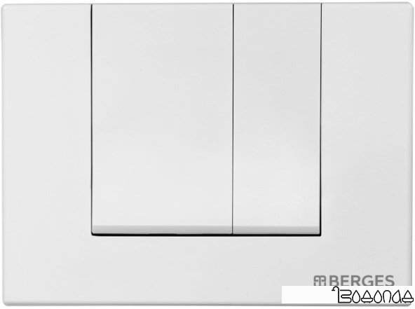 Панель смыва Berges Wasserhaus Novum S4 Soft Touch (белый)