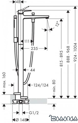Смеситель Hansgrohe Metropol 32532140