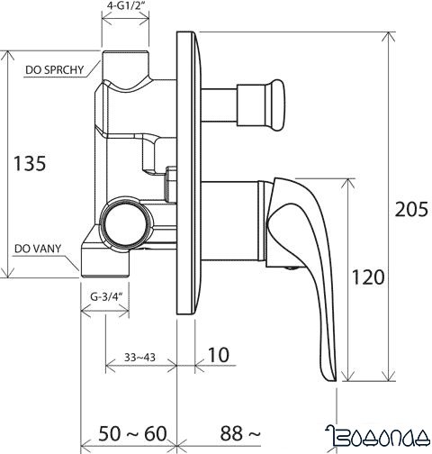 Смеситель Ravak Rosa-RS 061.00 [X070014] фото 3